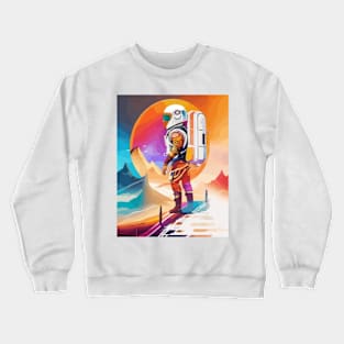 Galactic Wanderer - Exploring the Cosmos Beyond Boundaries Crewneck Sweatshirt